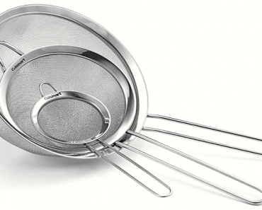 Cuisinart Set of 3 Fine Mesh Stainless Steel Strainers Only $12.99! (Reg. $22)