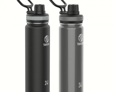 Takeya 24oz Originals Stainless Steel Water Bottle with Spout Lid – 2 pk Only $17.50!