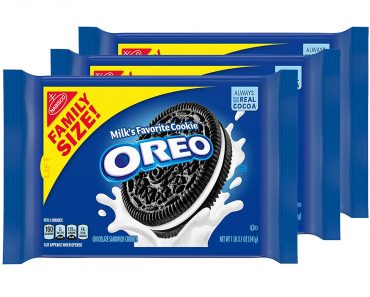 Oreo Sandwich Cookies, Family Size (Pack of 3) – Only $7.52!