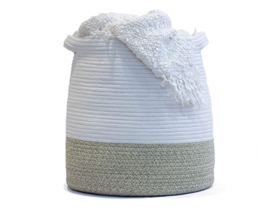 Flicker Moon Large Woven Rope Basket – 17 x 17 – Just $17.99! 50% Off Coupon!