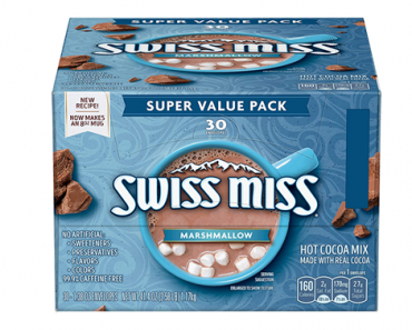 Swiss Miss Marshmallow Hot Cocoa Mix – 30 Envelopes – Just $3.17! Just $.10 a cup!