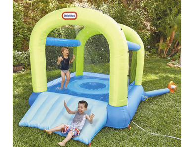 Little Tikes Splash n’ Spray Indoor/Outdoor 2-in-1 Inflatable Bouncer! Clip the $62.50 coupon!