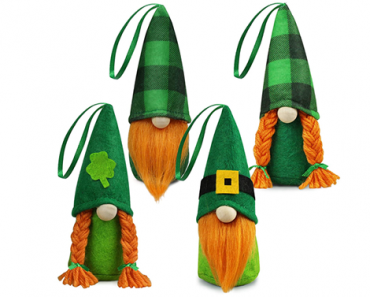 St Patrick’s Day Hanging Gnome Ornaments – Set of 4 – Just $21.99!