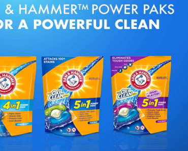 Arm & Hammer 4-in-1 Laundry Detergent Power Paks, 97 Count Only $8.47 Shipped!