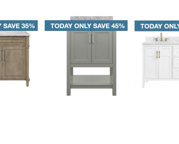 Home Depot: Take up to 30% off Bathroom Vanities & More! Today Only!