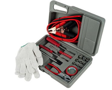 Roadside Emergency Kit – 30 Piece Set with Jumper Cables and Basic Tools – Just $14.99!