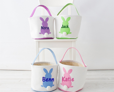 Personalized Canvas Easter Baskets Only $16.99! (Reg. $31.99)
