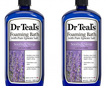 Dr Teal’s Foaming Bath with Pure Epsom Salt (Soothe & Sleep with Lavender) Only $3.67 Shipped!