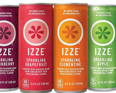 IZZE Sparkling Juice, 4 Flavor Variety Pack(24 Count) Only $13.76!