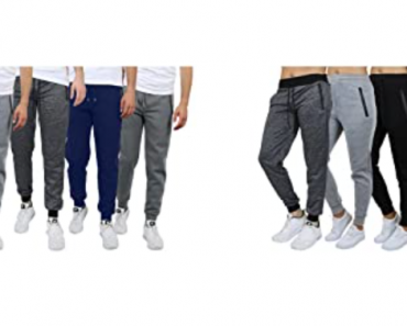 Men & Women’s Skinny Fit Jogger Sweatpants (3 Pack) Only $18.99 Shipped! That’s Only $6.33 Each!