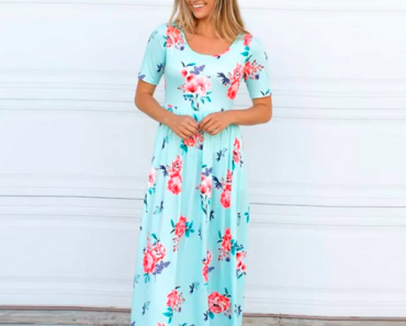 Floral Maxi Dress | 3 Colors Only $16.99 + FREE Shipping! (Reg. $45.99)