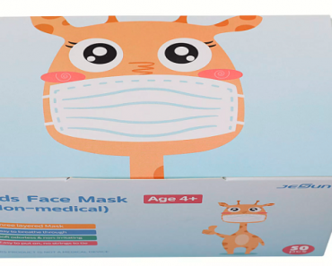 Kids Disposable Face Masks 50-Count Box Only $2.98!