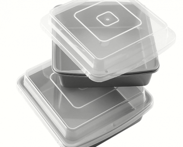 Wilton Recipe Right Non-Stick 9″ Square Baking Pan w/ Lid 2 Pack Only $12.88!