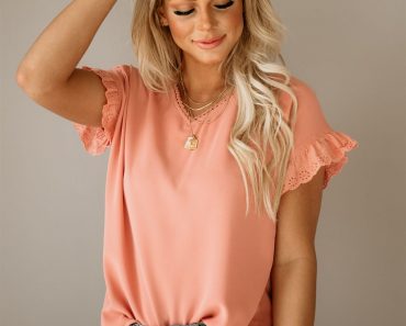 Ruffle Sleeve Blouse – Only $21.99!