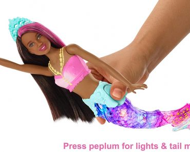 Barbie Dreamtopia Sparkle Lights Mermaid (Brunette) – Only $7.93!