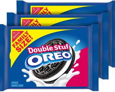 OREO Double Stuf Chocolate Sandwich Cookies, Family Size, 3 Packs – Only $7.99!