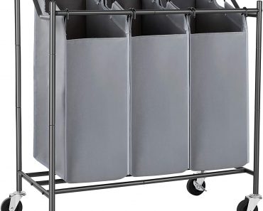 SONGMICS Rolling Laundry Cart Sorter – Only $36.48!