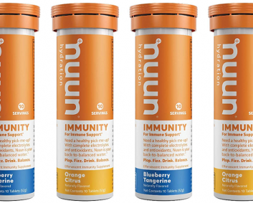 Nuun Immune Support Hydration Supplement (4 Tubes) Only $16.25 Shipped! TODAY ONLY!