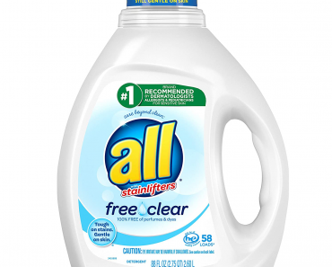 All Liquid Laundry Detergent (Free Clear) 58 Loads Only $5.27 Shipped!