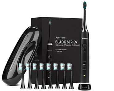 AquaSonic Black Series Rechargeable Electric Toothbrush  – Just $26.95!