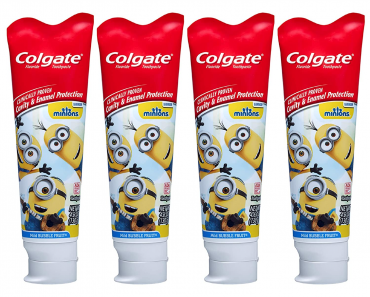 Colgate Kids Toothpaste with Anticavity Fluoride, Minions (4 Pack) – Only $8.25 Shipped!