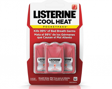 Listerine Cool Heat Pocketpaks Breath Strips 3 Pack Only $2.44 Shipped!