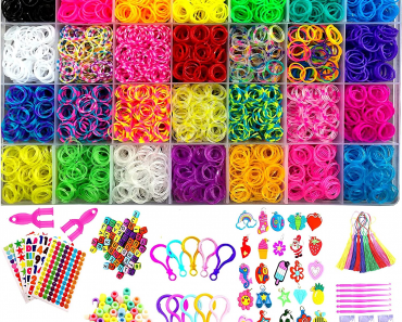 Colorful Loom Bands Set (12,000) Only $16.99!