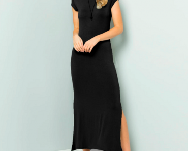 Side Slit Short Sleeve Maxi Dress (Multiple Colors) Only $12.99 Shipped! (Reg. $30)