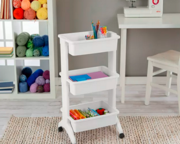 Room Essentials 3-Tier Rolling Utility Cart Only $16!