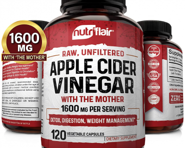 Apple Cider Vinegar Capsules with Mother (120 Pills) Only $12.23 Shipped!