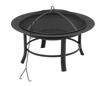 Mainstays 28″ Fire Pit with PVC Cover and Spark Guard – Just $35.01!