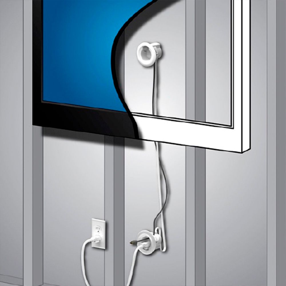 Wiremold C33 Flat Screen TV Cord Cover Kit - View #5