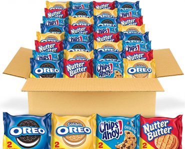OREO Original, OREO Golden, CHIPS AHOY! & Nutter Butter Cookie Snacks Variety Pack, 56 Snack Packs – Only $10.24!
