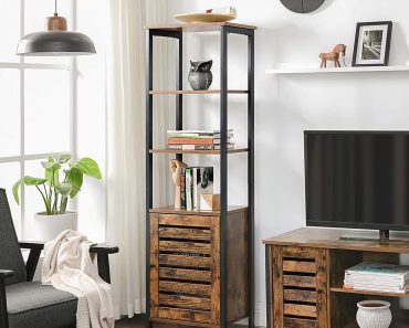 VASAGLE Lowell Tall Cabinet – Only $39.99!
