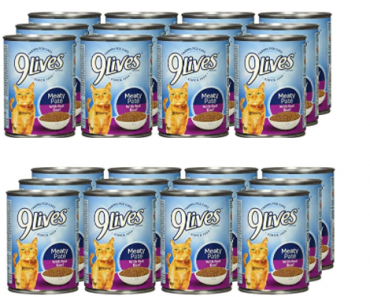 9Lives Meaty Paté With Real Beef Wet Cat Food, 13 Oz Cans (Pack Of 12) Only $8.79 Shipped!