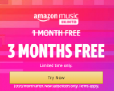 3 Months of Amazon Music FREE!