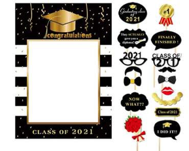 2021 Graduation Photo Booth Props Party Supplies – Just $9.85!