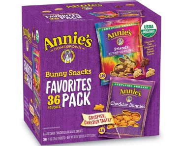 WOW! Annie’s Homegrown Homegrown Bunny Snacks 36 Pouches – Only $7.72 Shipped!