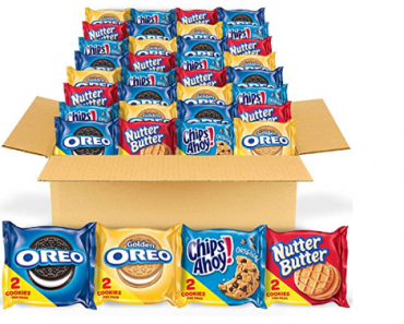 OREO Original, OREO Golden, CHIPS AHOY! & Nutter Butter Cookie Snacks Variety Pack, 56 Snack Packs (2 Cookies Per Pack) Only $10.24 Shipped!