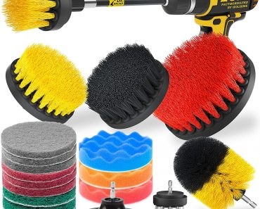 20 Piece Drill Brush Attachments Set Only $16.10!