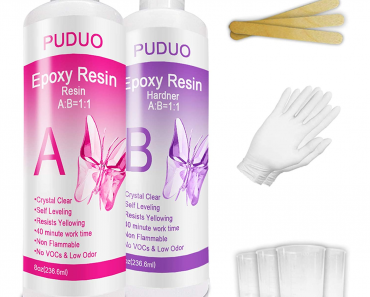 Epoxy Resin Crystal Clear Kit (For Art/Crafts) Only $13.45!