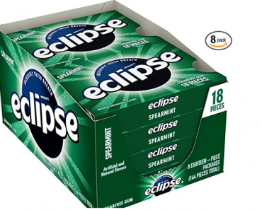 ECLIPSE Spearmint Sugar Free Gum, 18 Pieces (8 Pack) Only $4.80 Shipped! That’s Only $