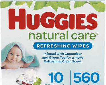 Huggies Natural Care Sensitive Baby Wipes, Unscented, 10 Pack (560 Wipes Total) – Only $10.49 Shipped!