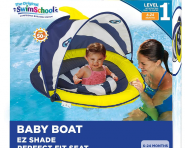 SwimSchool Deluxe Baby Pool Float with Canopy Only $26.57!