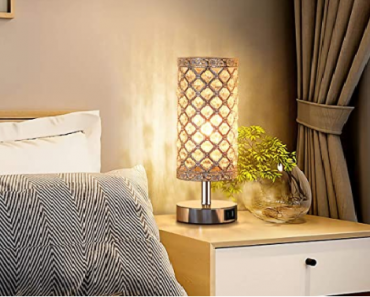 Touch Control Crystal Table Lamp Set of 2 Bedside Nightstand Lamps with 2 USB Charging Ports Only $34.99! Touch Control Crystal Table Lamp Set of 2 Bedside Nightstand Lamps with 2 USB Charging Ports Only $34.99!