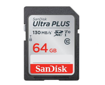 SanDisk Ultra Plus 64GB SDXC UHS-I Memory Card – Just $14.99!