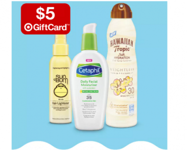 Target: Spend $25 on Sun Care Items, Get $5 Target Gift Card for FREE!