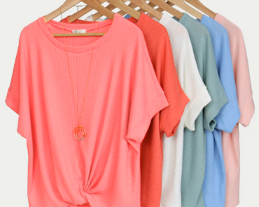 Waffle Knot Top Only $15.99 Shipped! (Reg. $39.99)