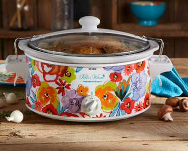 The Pioneer Woman Flea Market Floral 6-Quart Portable Slow Cooker Only $24.99!!