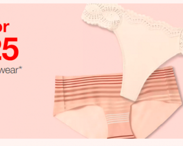 7 pairs of Auden Women’s Underwear Only $25!